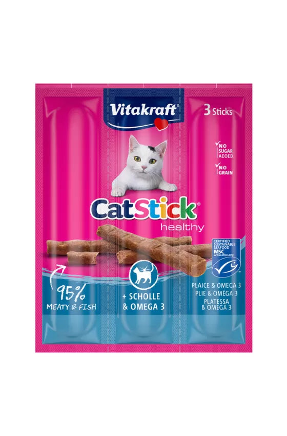 VITACRAFT CAT STICK MINI PLAICE & OMEGA X 3STICKS