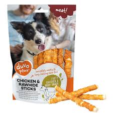 DUVO chicken & rawhide sticks small 100gr