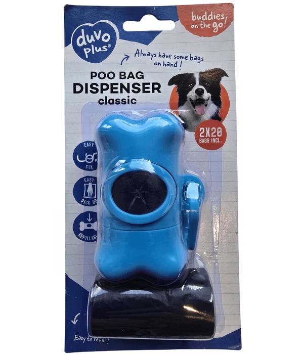 DUVO DOG WASTE BAGS BONE ON BLISTER 2x20PC 311332