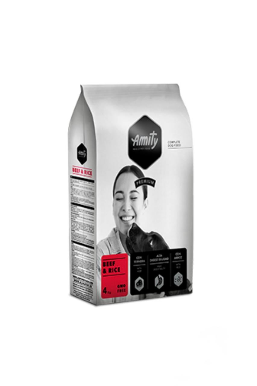 AMITY P DOG BEEF & RICE 4KG