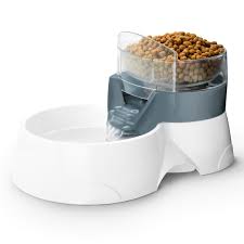 PET FEEDER 2IN1 1200ml - 28x19x17cm grey