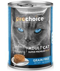 Prochoice Adult Cat Sardines and Anchovy 400 Grs Pate