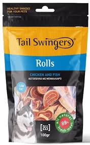 TAILSWINGERS Chicken and Fish Rolls 100 g