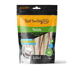TAILSWINGER CHEW TWISTS with CHICKEN 9 cm-80gr