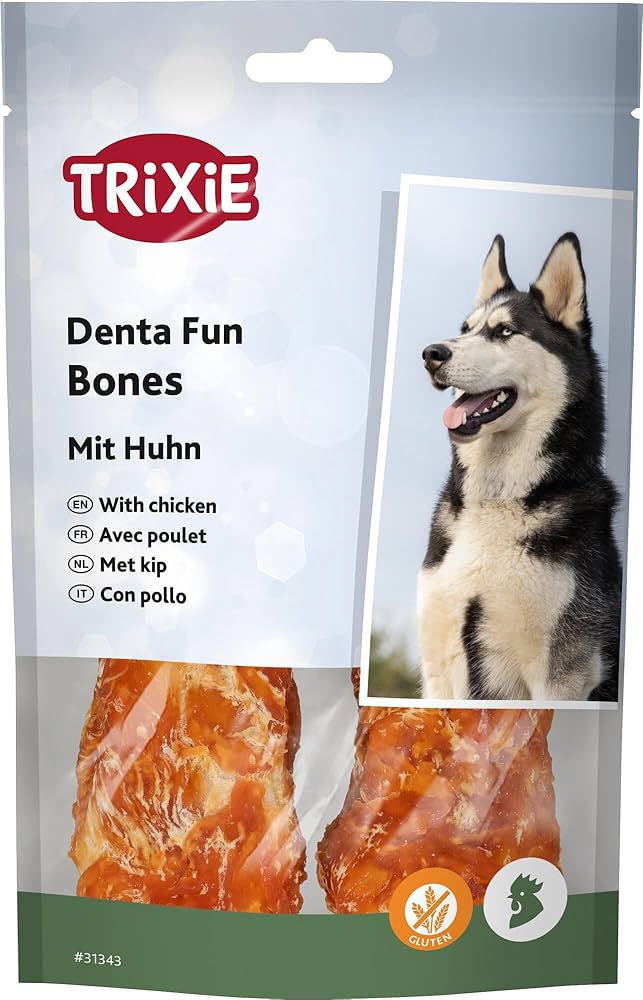 TRIXIE Denta Fun Bones w.Chk.11cm,2x60gr