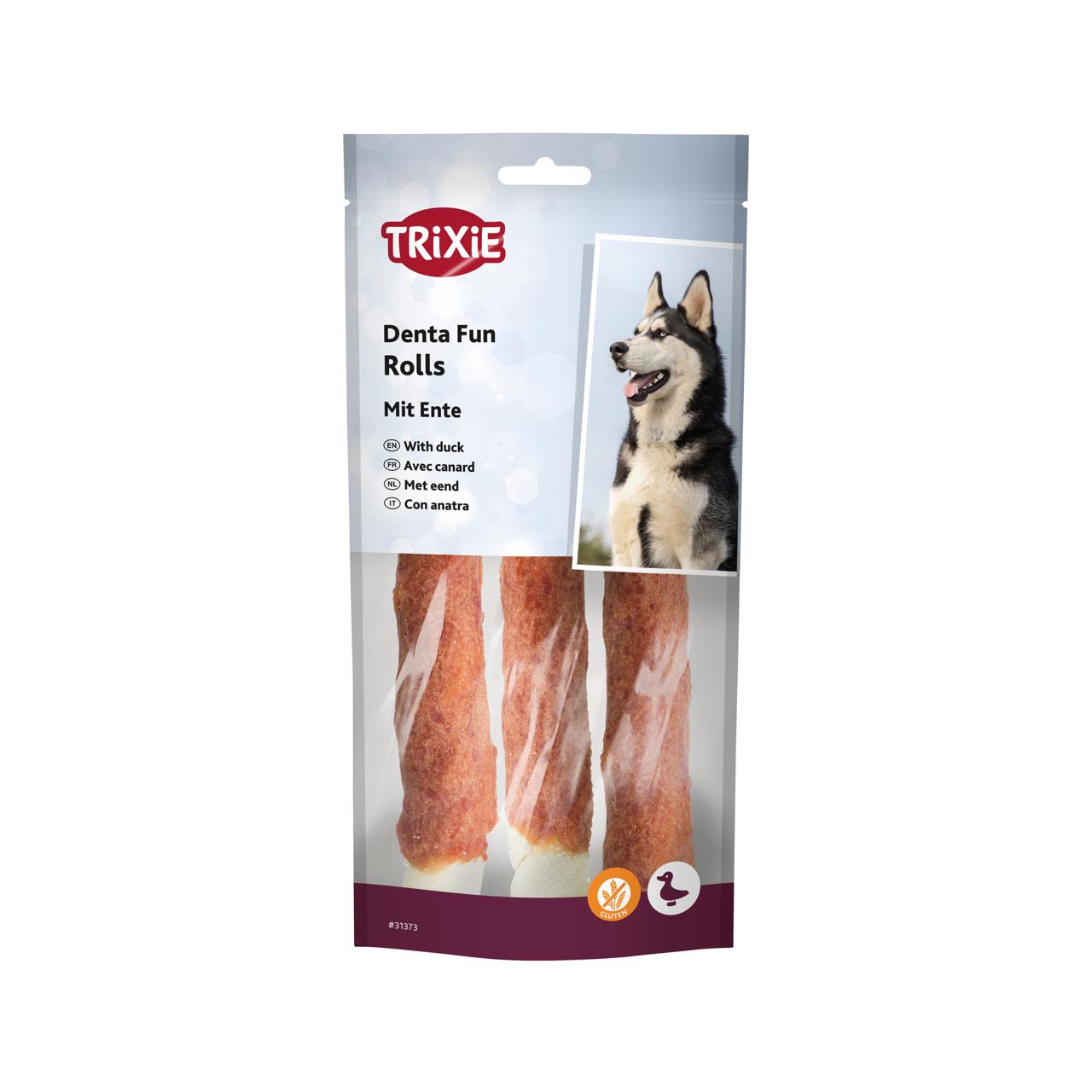 TRIXIE Denta Fun Roll w.Duck,17cm,3pcs/140gr