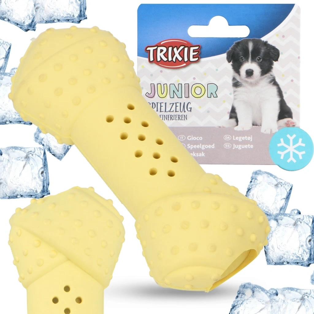 TRIXIE Junior cooling bone, natural rubber,10cm