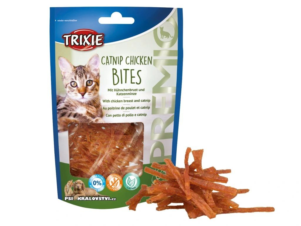 TRIXIE Premio Bites w.Chicken breast&catnip, 50g