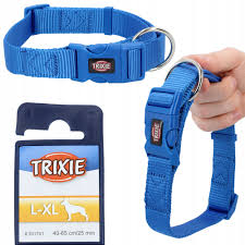 TRIXIE Premium collar, L-XL: 40-65cm/25mm, r.blue