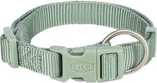 TRIXIE Premium collar, M-L: 35-55cm/20mm, sage