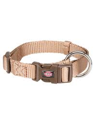 TRIXIE Premium collar, S-M: 30-45cm/15mm, beige