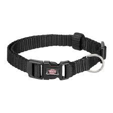 TRIXIE Premium collar, S-M: 30-45cm/15mm, black
