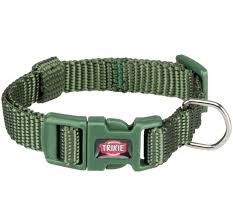 TRIXIE Premium collar, S-M: 30-45cm/15mm, olive g