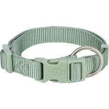 TRIXIE Premium collar, S-M: 30-45cm/15mm, sage