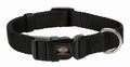 TRIXIE Premium collar, XS-S: 22-35cm/10mm, black