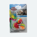 TRIXIE Rainbow balls on an elastic band, foam