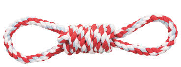 TRIXIE Rope with 2 hand loops, 38cm, various