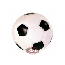 TRIXIE Soccerball, vinyl, 9cm, grey/black
