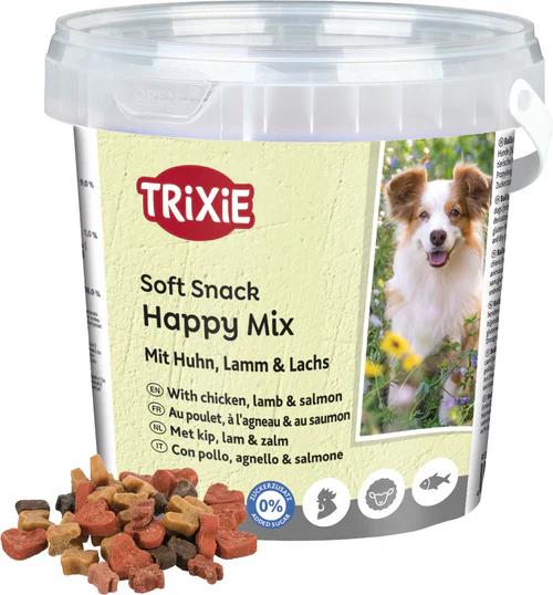 TRIXIE Soft Snack Happy Mix 500gr Chk, lamb, Salm