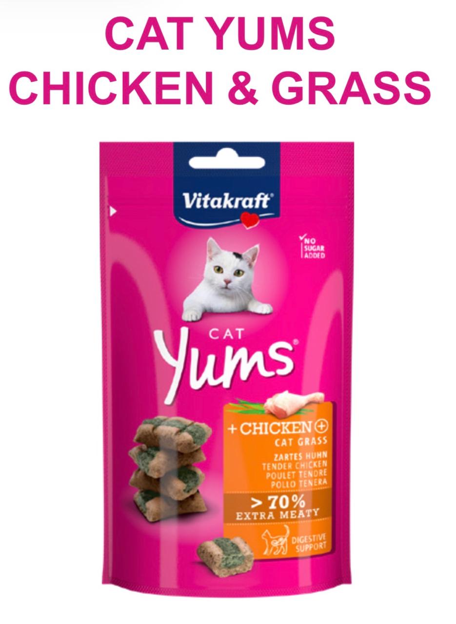 VITACRAFT CAT YUMS CHICKEN & GRASS