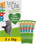 Webb Lick E Lix, Cream-Liver With Cat Grass 5 Sachets