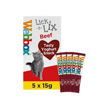 Webbox Lick E Lix, Yoghurt - Beef 5 Sachets