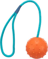 TRIXIE Ball on a rubber belt,nat.rub.,6/35c ora